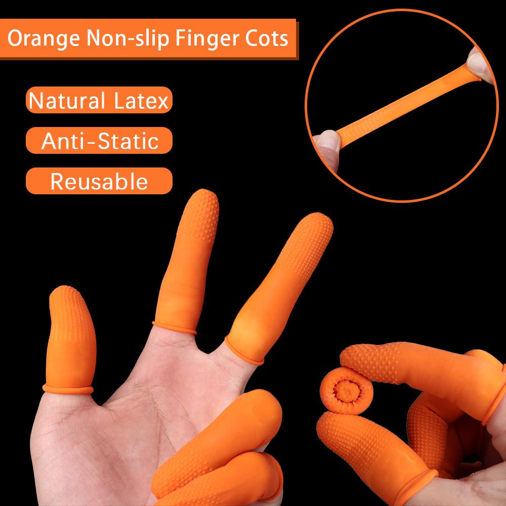Nail Art Natural - Reutilizáveis antiderrapante látex tampa do dedo,