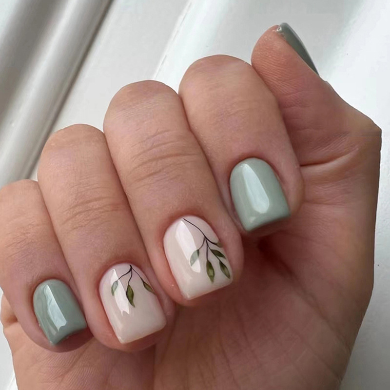 Nail Art Press On - 24 pçs unhas falsas reutilizáveis cabeça
