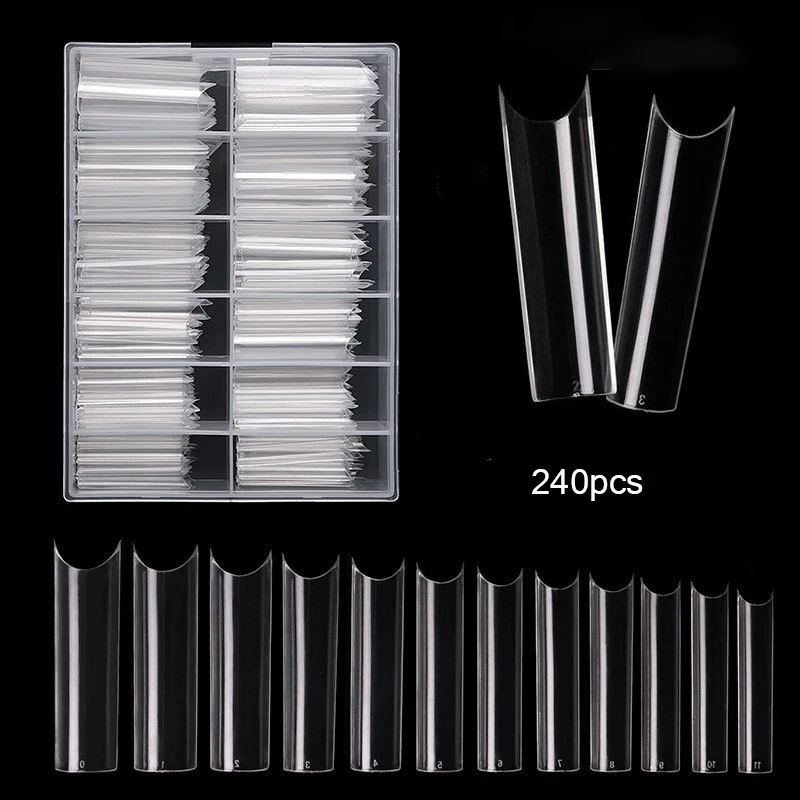 Nail Art Xxl - 240 pçs/caixa xxl pontas de unhas