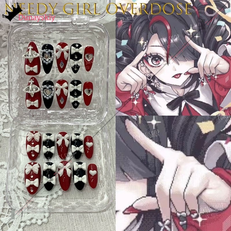 Nail Art Press On - YiNuo*/Needy Girl Overdose Jirai Kei Ame