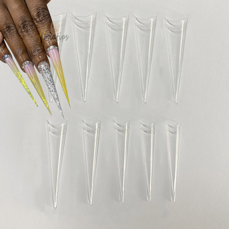 Nail Art Xxl - Stiletto Extra Longo Pontas De Unhas