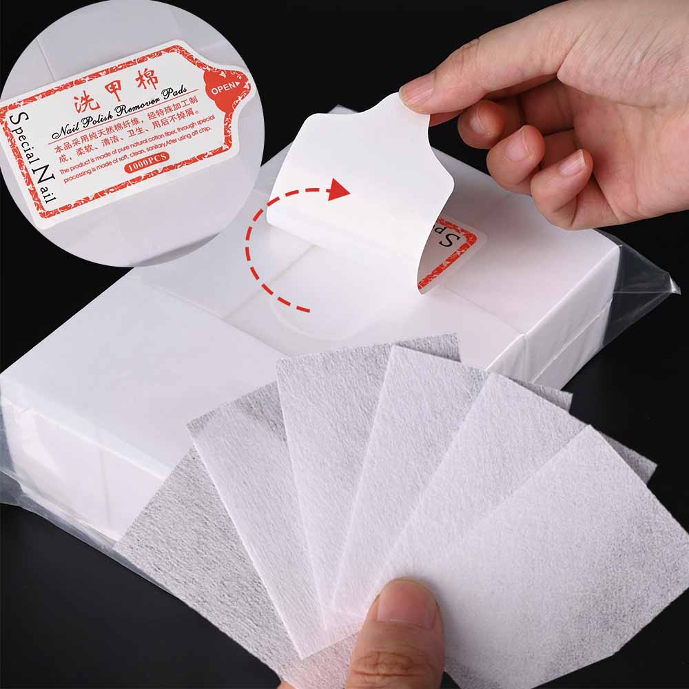 Nail Art Remover - 100/3000 Peças de Almofadas de Algodão