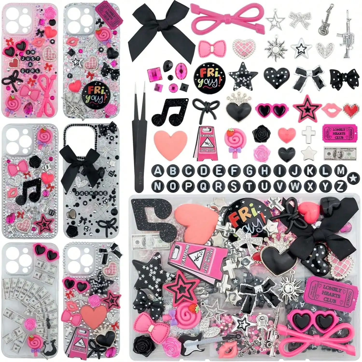 Nail Art Design - Kit de 1050 Peças de Acessórios