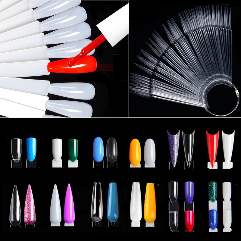 Nail Art Natural - Bastões de exibição de unhas, cores