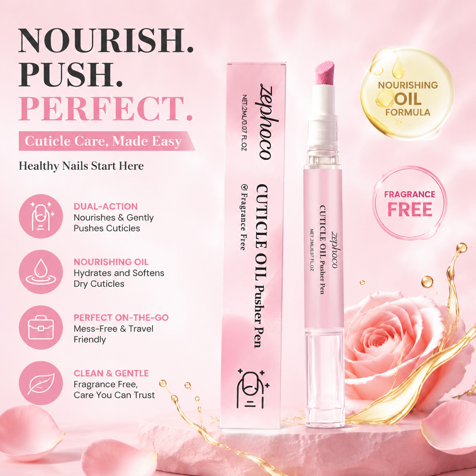 Cuticle Oil Pen - Caneta Aplicadora de Óleo para Cutículas
