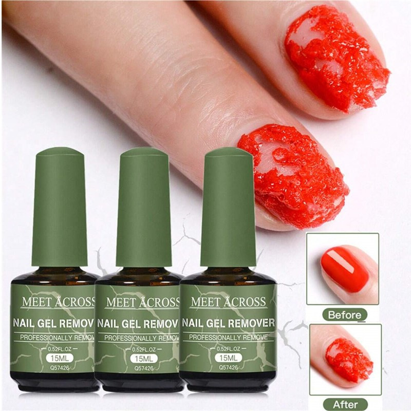 Nail Art Remover - Conjunto de 1/3 peças de removedor