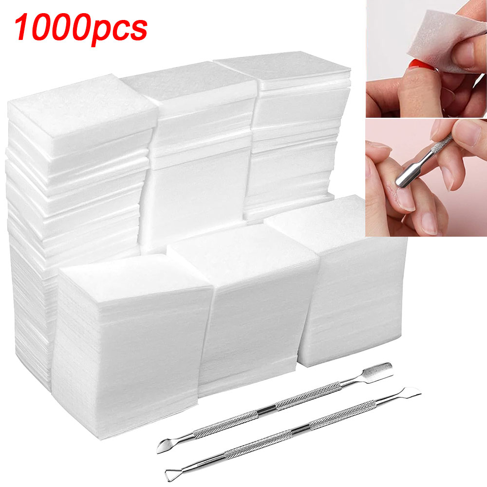 Nail Art Remover - 1000 Unidades de Lenços para Unhas