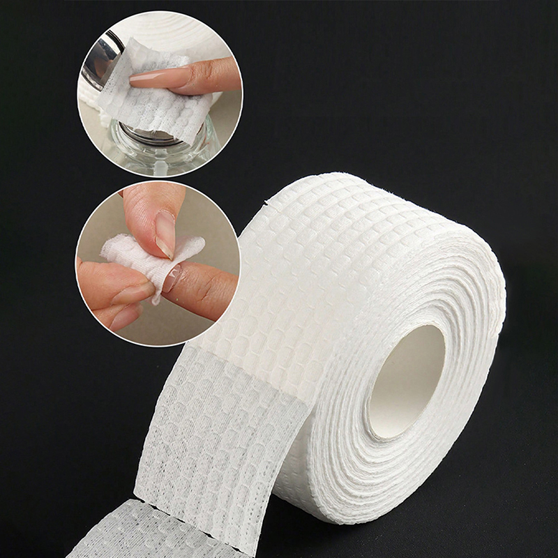 Nail Art Remover - 【500/1000 Unidades em Rolo de Algodão