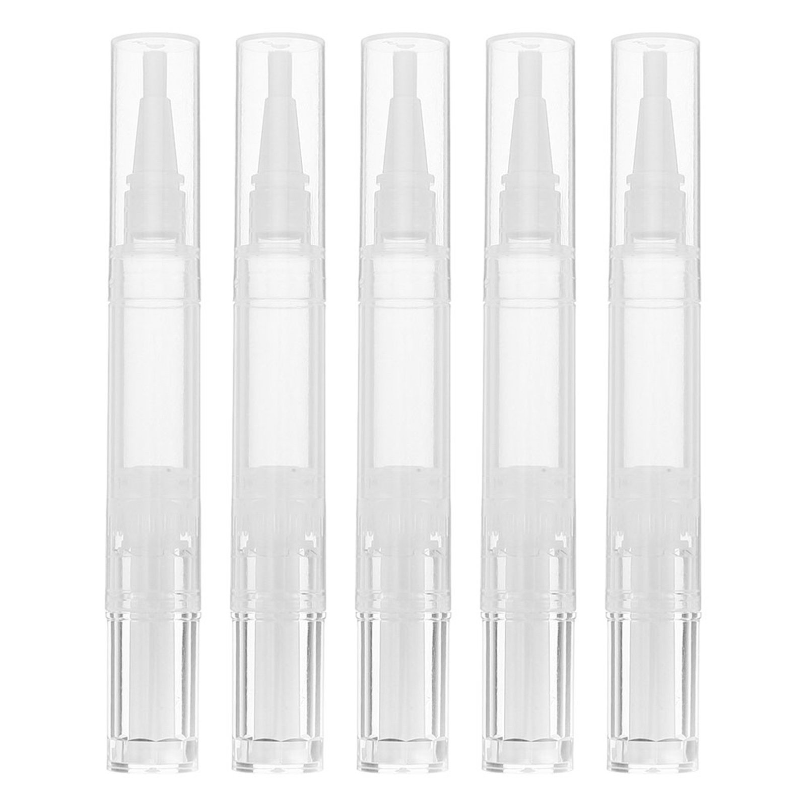 Cuticle Oil Pen - 5 Canetas de Esmalte Transparentes Versáteis