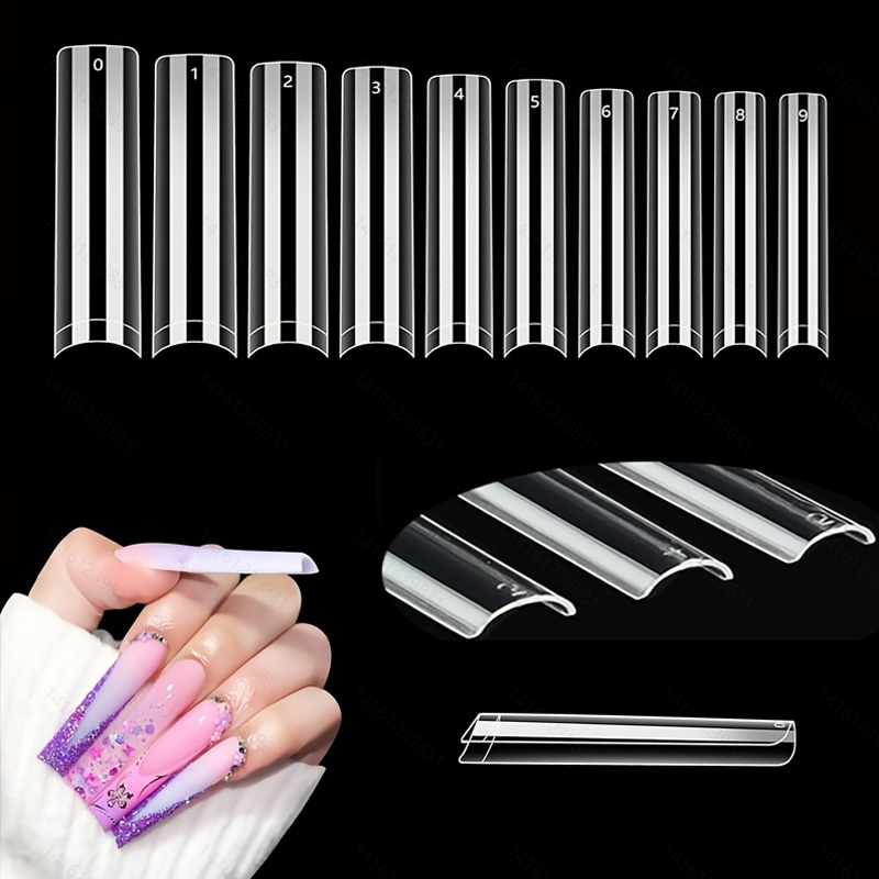 Nail Art Xxl - 500 pontas de unhas sem curva