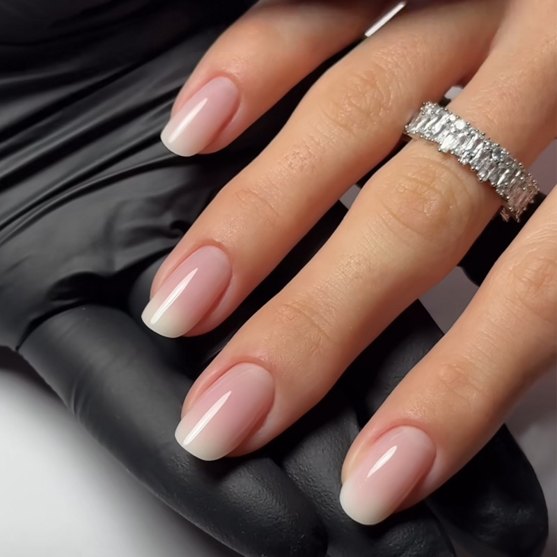 Nail Art Press On - 24 pçs simples ballet glitter unhas