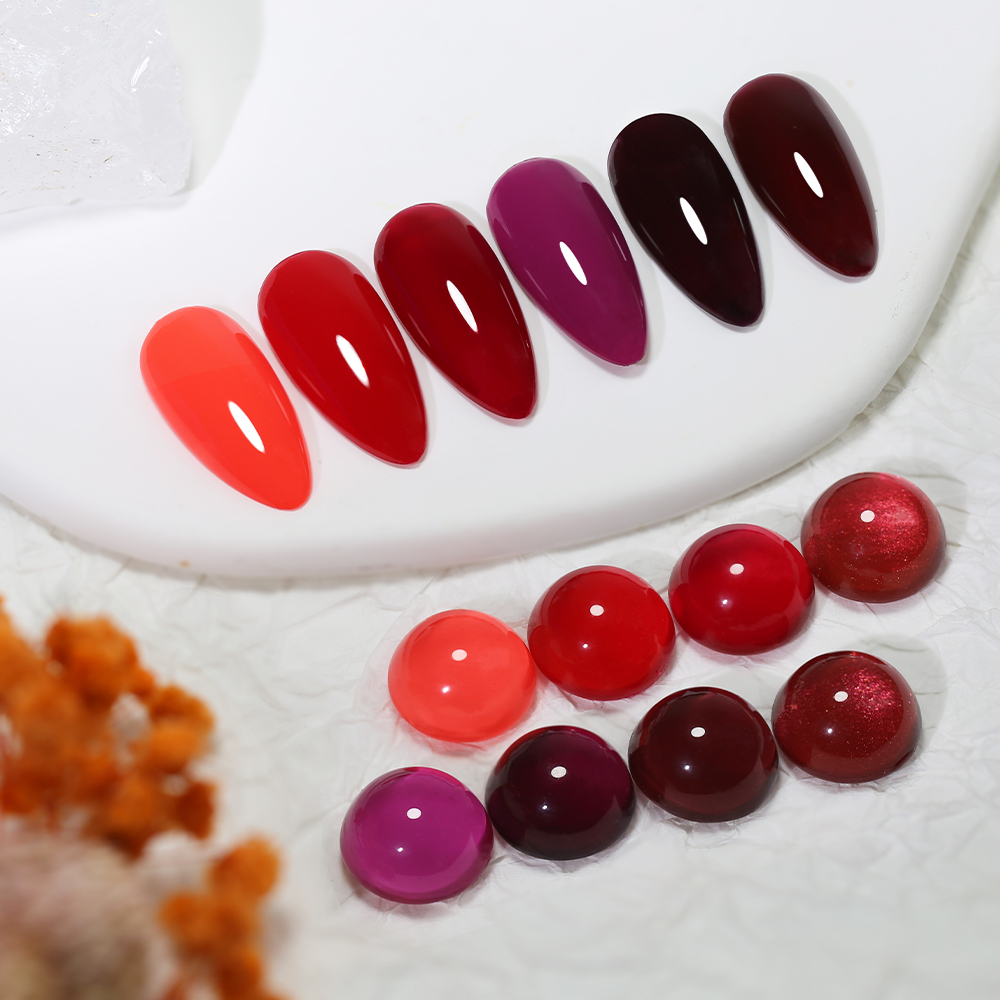Nail Art Red Cherry - Esmalte em Gel Vermelho Clássico Clou
