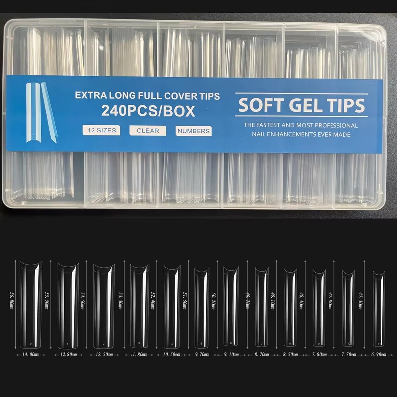 240 peças xxl unhas falsas ext - Nail Art Xxl avaliação e preço