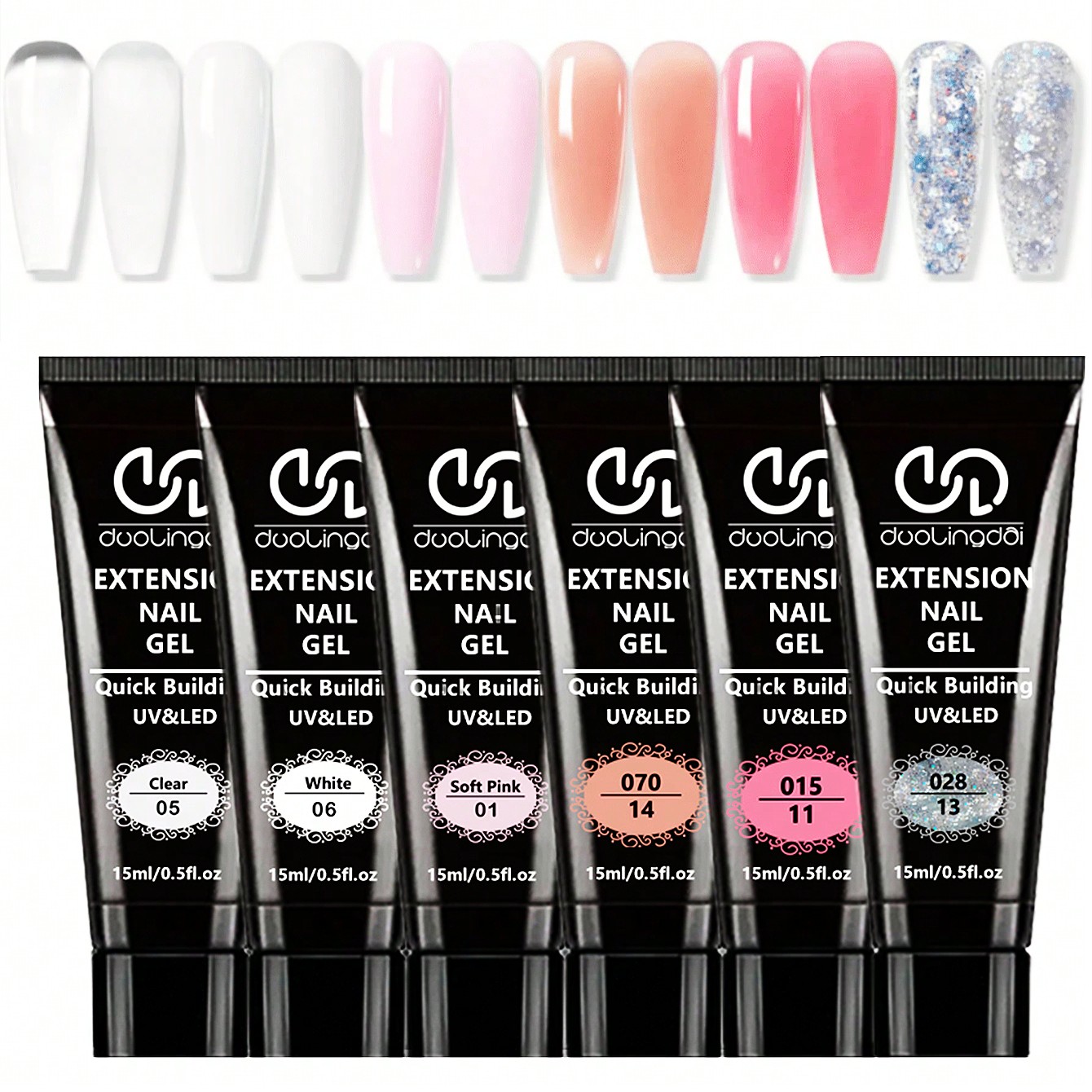 Kit de extensão de gel poli pa - Polygel Nail Kit avaliação e preço