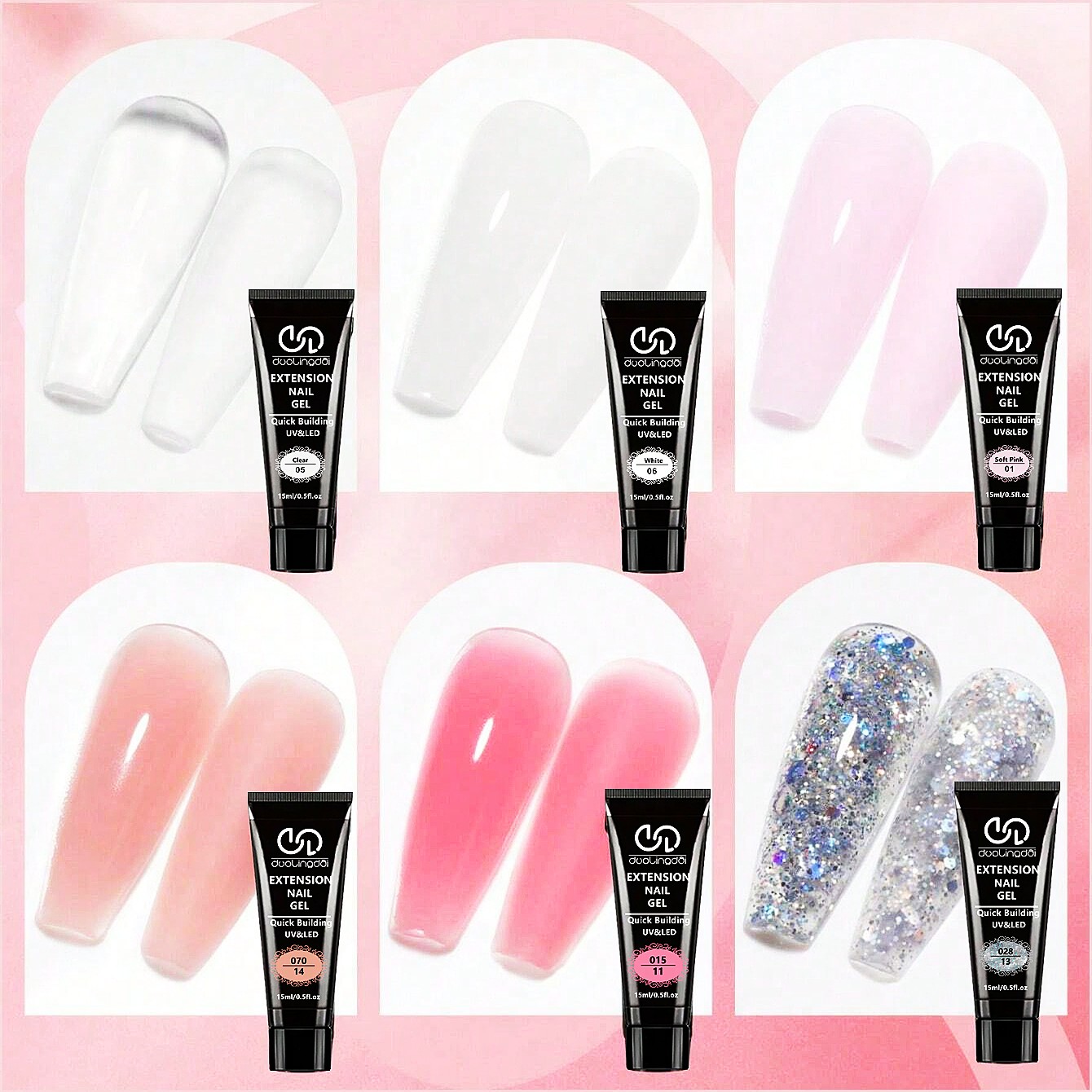 Kit de extensão de gel poli pa - Polygel Nail Kit avaliação e preço