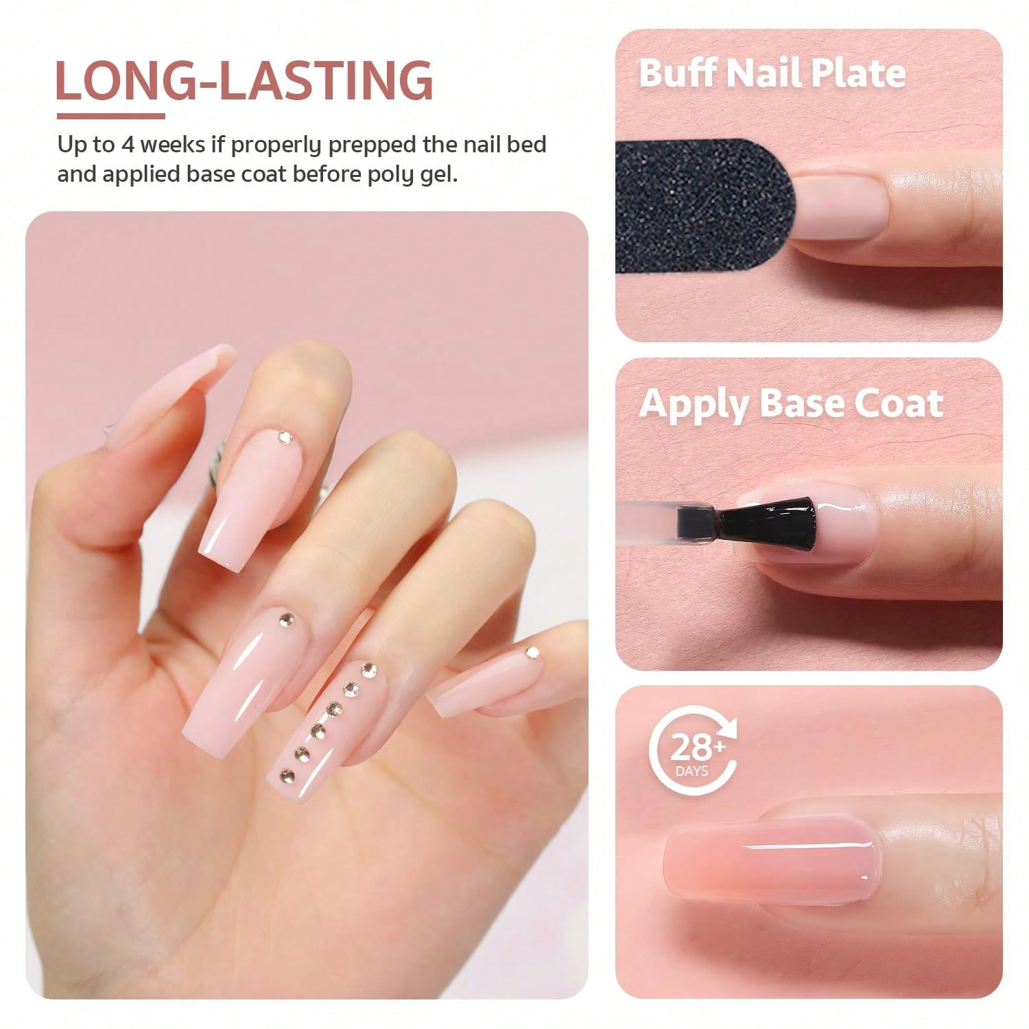 Kit de extensão de gel poli pa - Polygel Nail Kit avaliação e preço