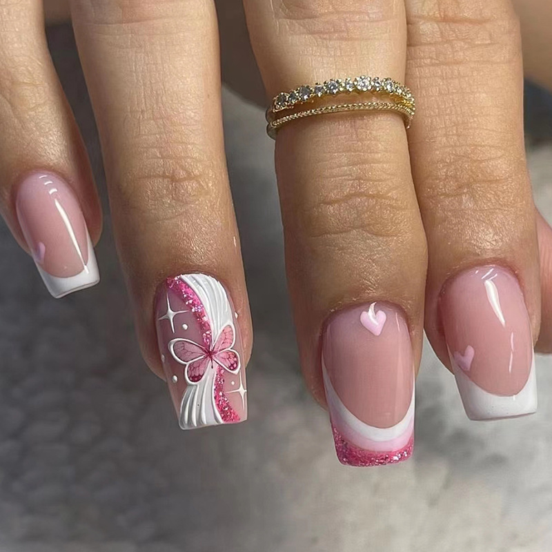 24 Peças de Unhas Postiças Fra - Nail Art Natural avaliação e preço