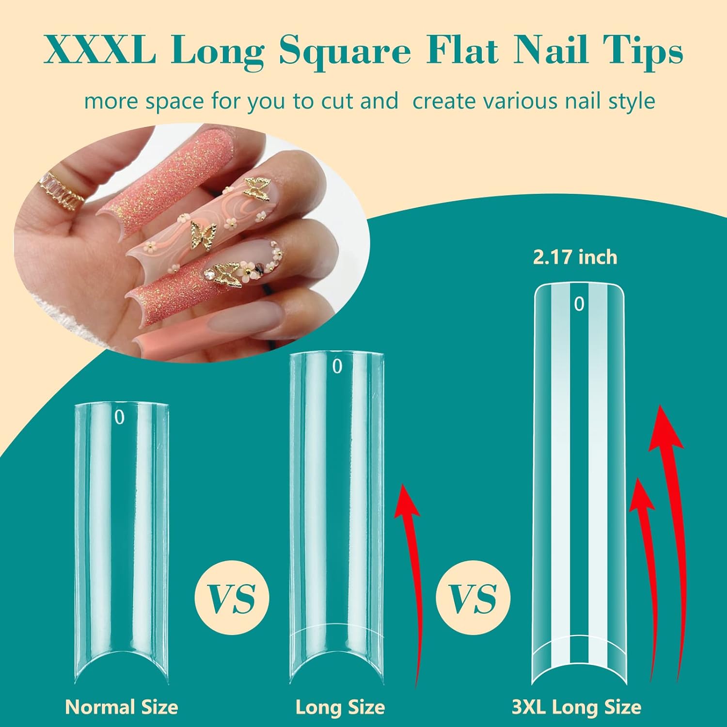 100 pçs/caixa xxl pontas de un - Nail Art Xxl avaliação e preço