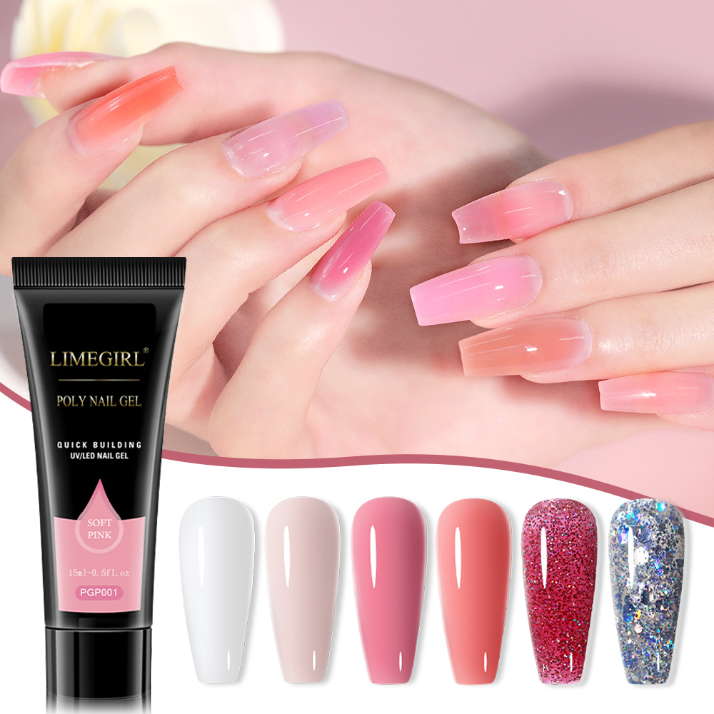 Conjunto de gel poli para exte - Polygel Nail Kit avaliação e preço