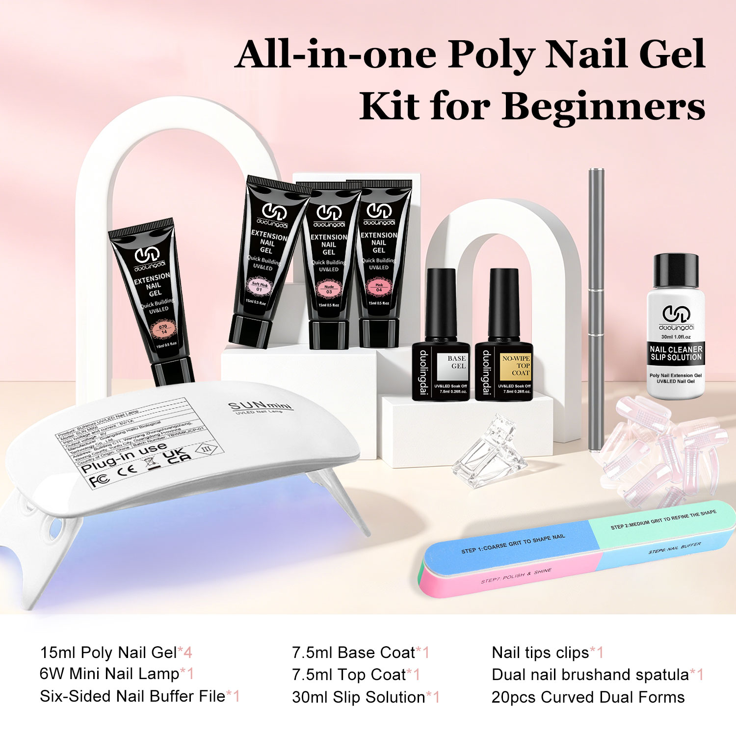 Duolingdai Gel de Extensão de  - Polygel Nail Kit avaliação e preço