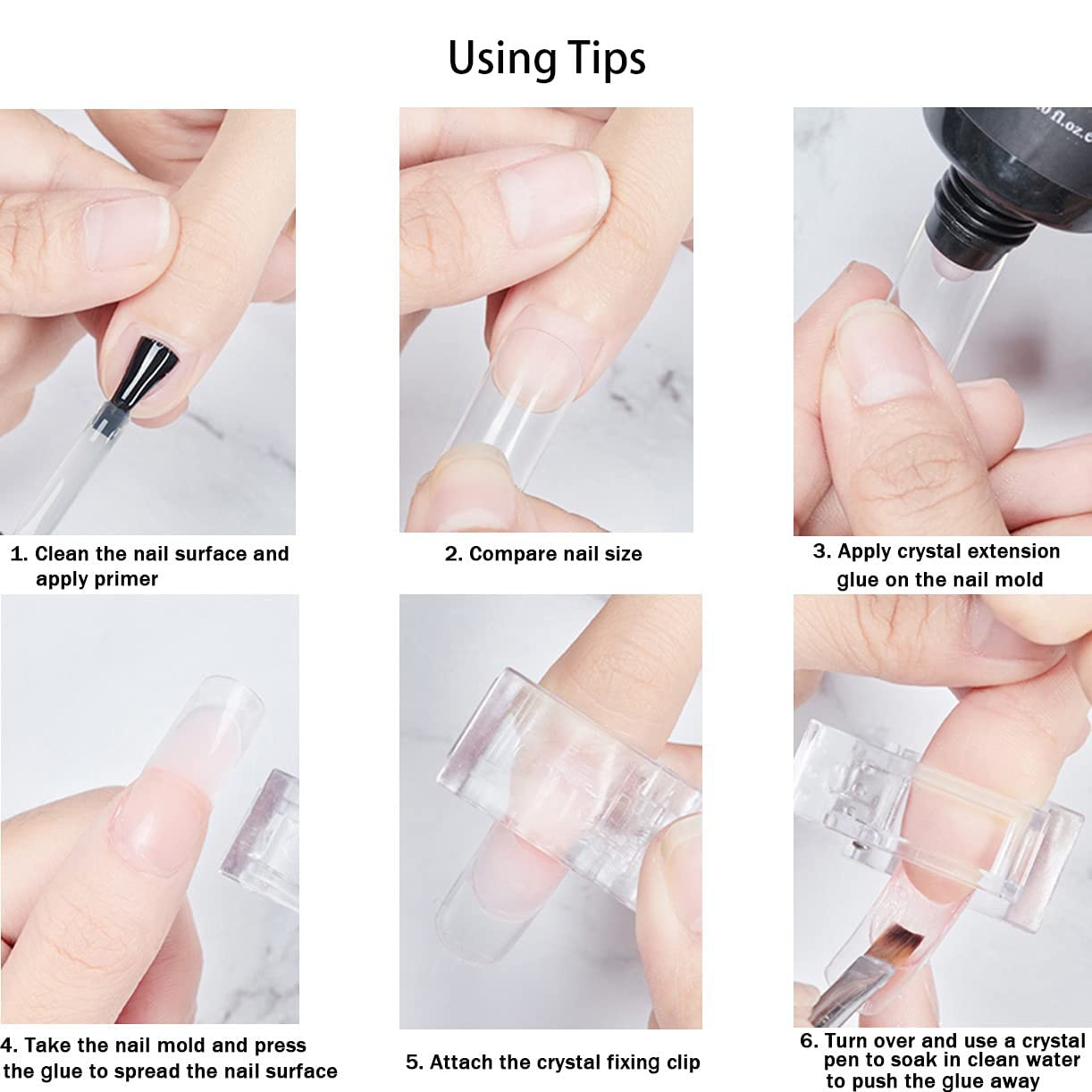 Clipe de pontas de unhas para  - Polygel Nail Kit avaliação e preço