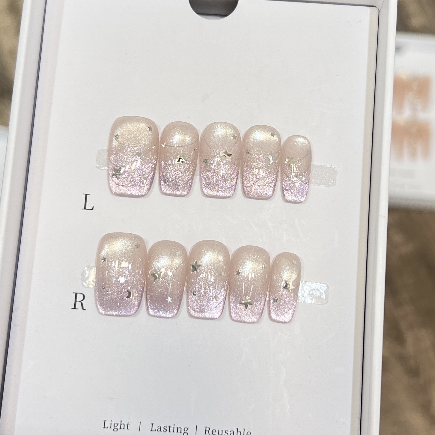 10 peças de unhas postiças cur - Nail Art Press On avaliação e preço