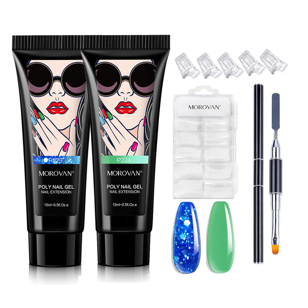 Kit Gel Poly Nail, Unha Falsa  - Polygel Nail Kit avaliação e preço