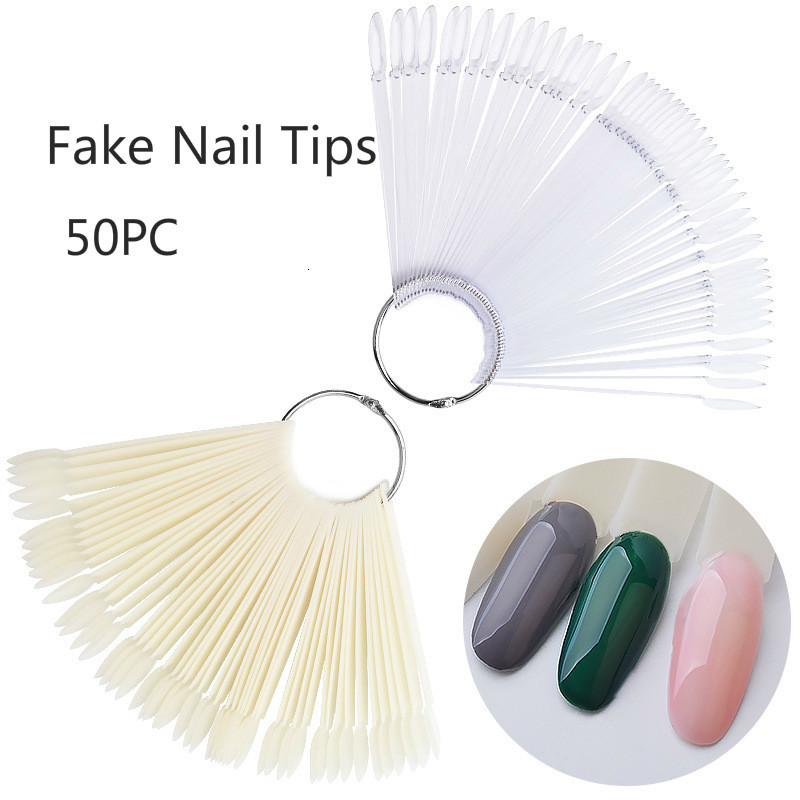 50 pçs cartão de cor dicas de  - Nail Art Natural avaliação e preço