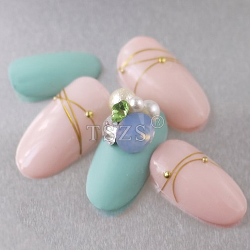 Tszs 200 pçs curto médio oval  - Nail Art Vector avaliação e preço