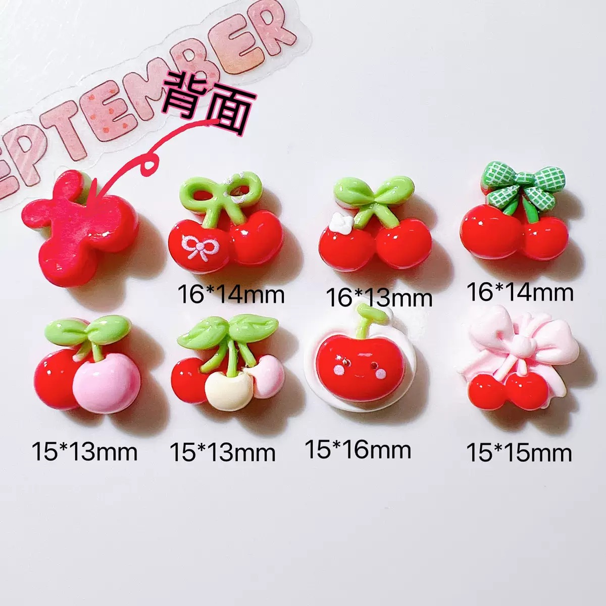 20 pçs bonito mini dos desenho - Nail Art Red Cherry avaliação e preço