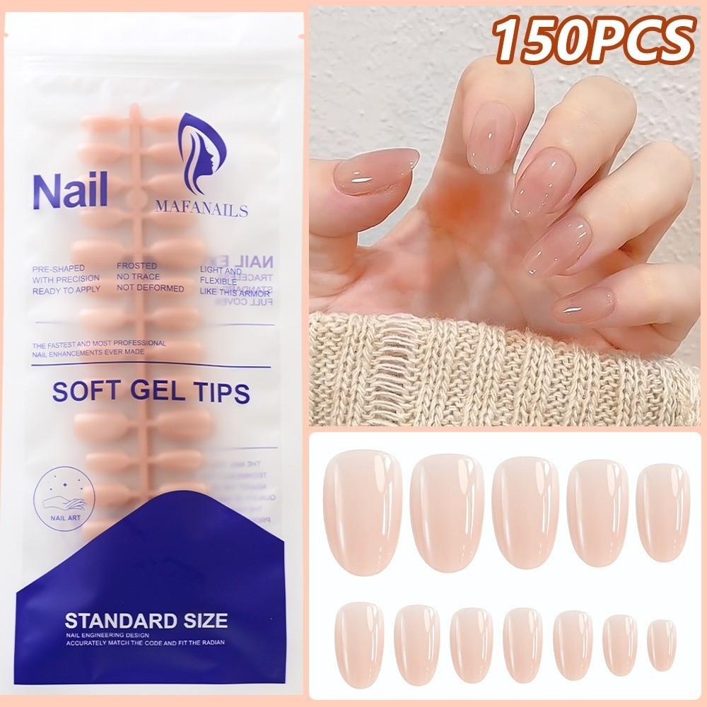 150 peças de Unhas Postiças co - Nail Art Natural avaliação e preço