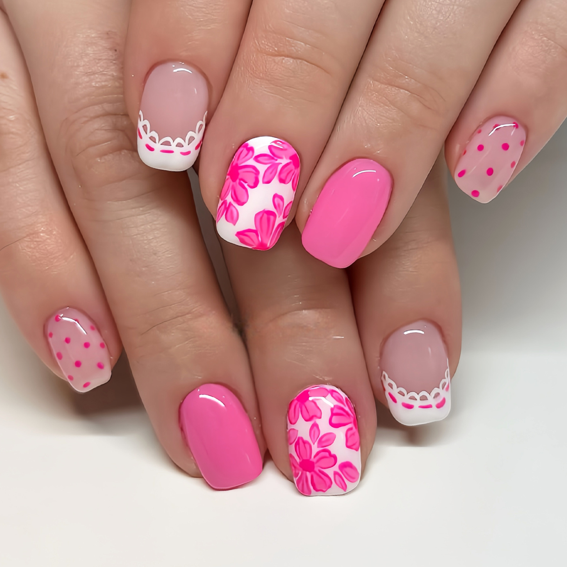 Unhas postiças curtas quadrada - Nail Art Design avaliação e preço