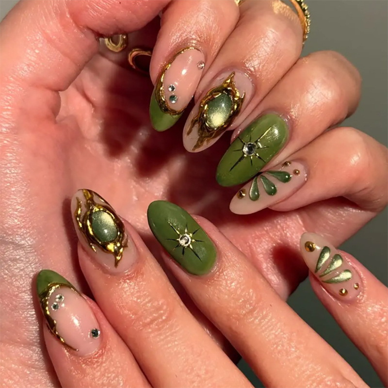 24 Unidades de Unhas Postiças  - Nail Art Press On avaliação e preço