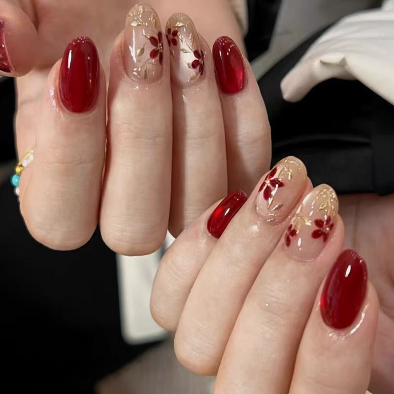 24 Unidades de Unhas Postiças  - Nail Art Press On avaliação e preço