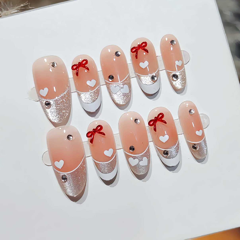 10 Peças de Unhas Postiças de  - Nail Art Press On avaliação e preço