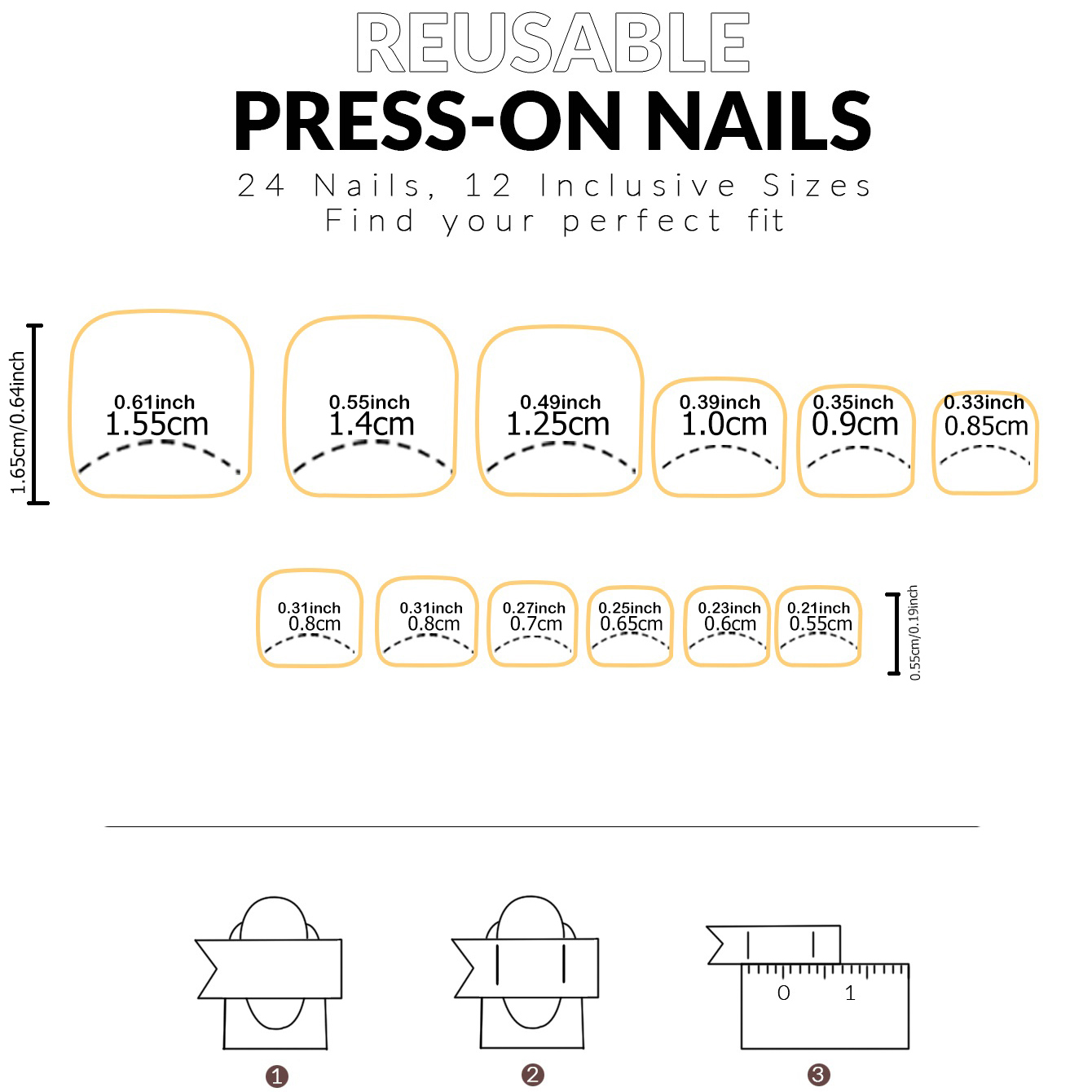 24 pçs curto quadrado rosa com - Nail Art Press On avaliação e preço