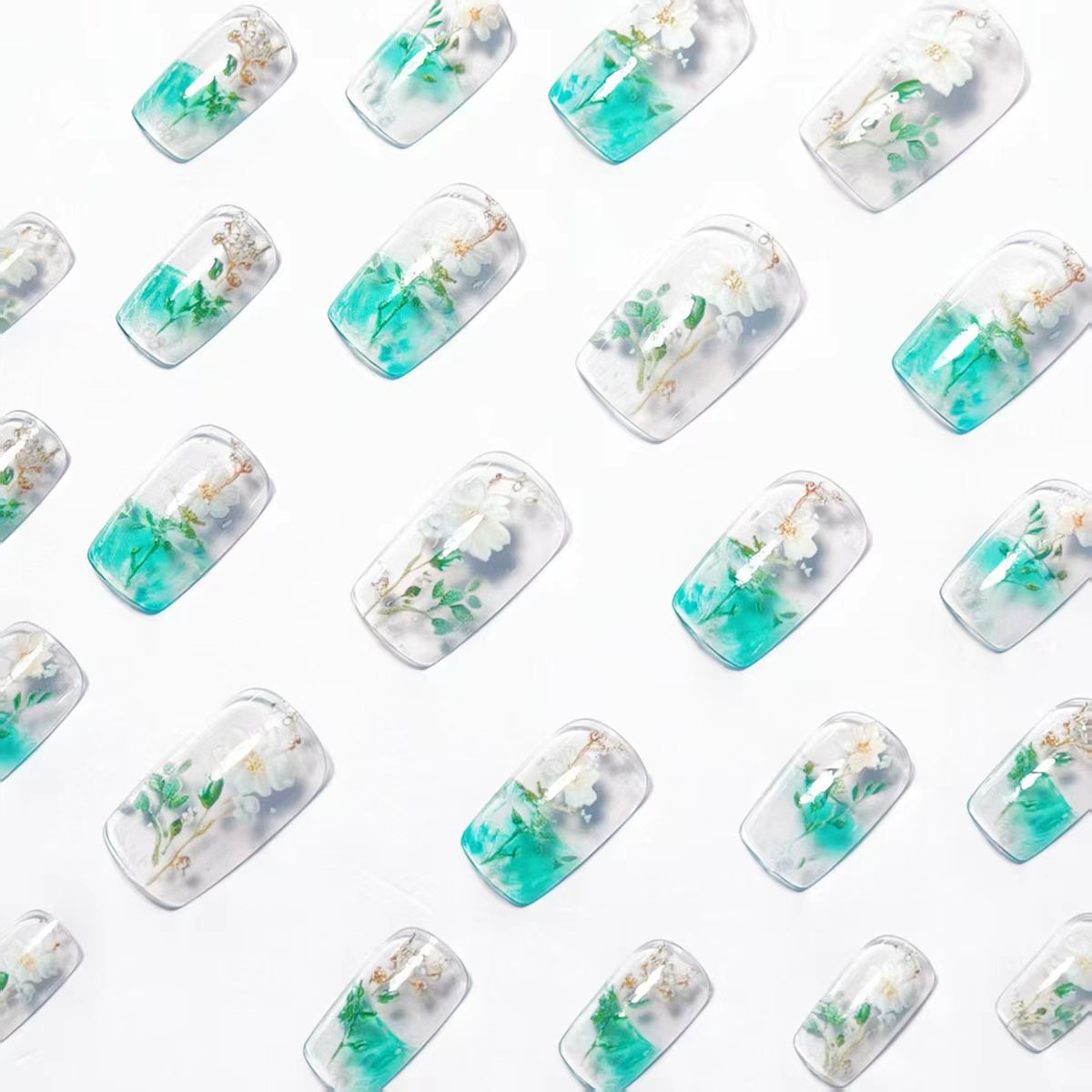 Unhas postiças médias para mul - Nail Art Design avaliação e preço