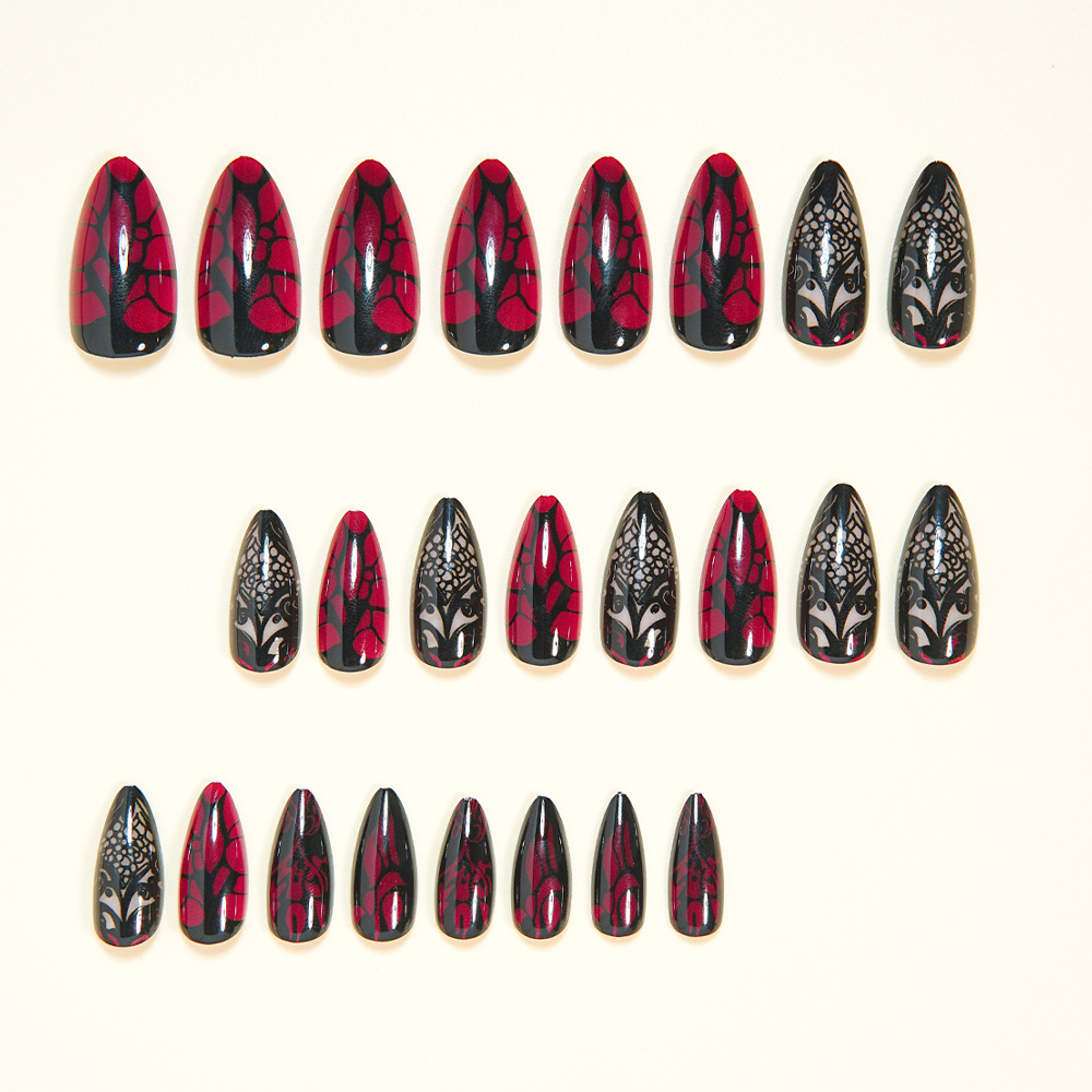 Unhas postiças médias para mul - Nail Art Press On avaliação e preço