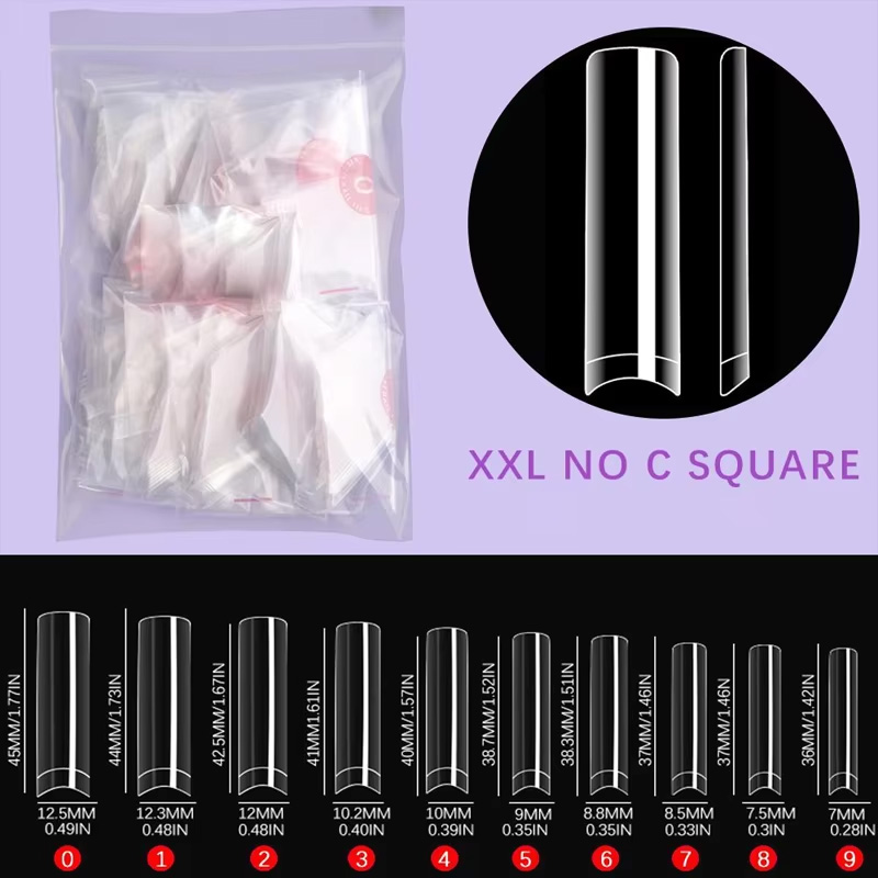 500 pontas de unhas sem curva  - Nail Art Xxl avaliação e preço
