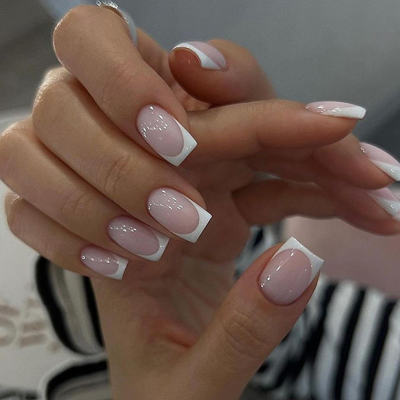 24 pçs simples ballet glitter  - Nail Art Press On avaliação e preço