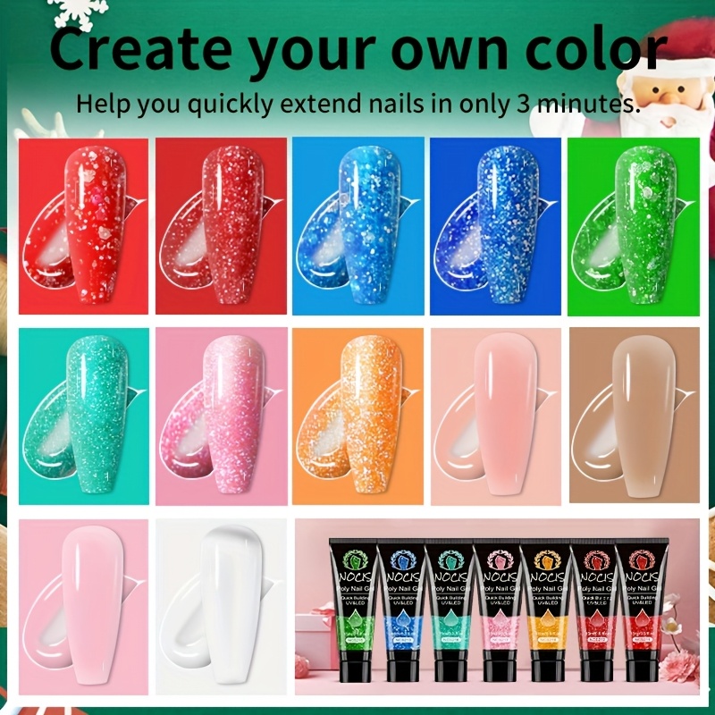 Kit de Gel para Extensão de Un - Polygel Nail Kit avaliação e preço